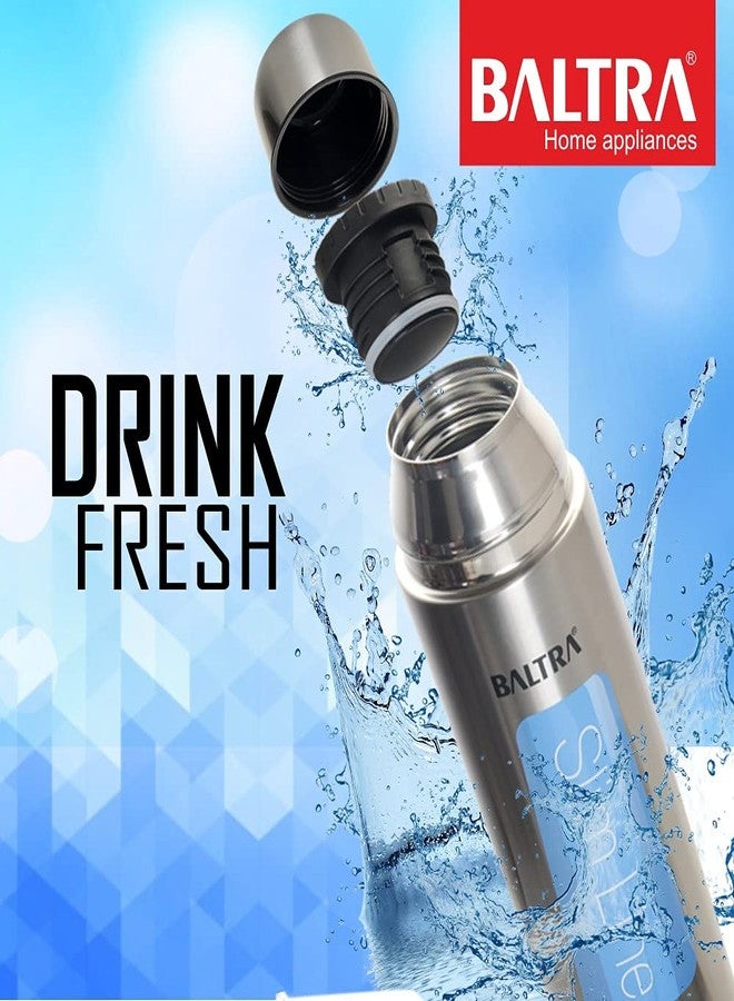 BALTRA Bullet Thermosteel Stainless Steel Flask 1 litres, Silver - Image 2